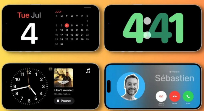 徐水苹果手机维修分享iOS17横屏充电待机显示有什么好处 